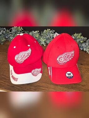 NEW Two Detroit Red Wings Hats